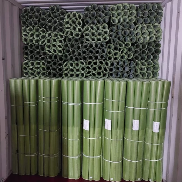 Vigilis tree shelters in a container ready to be shipped